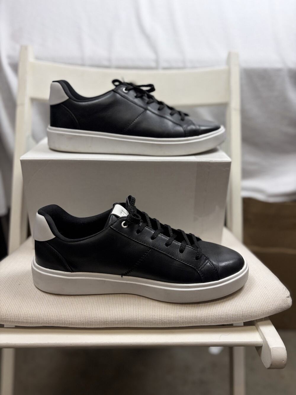 Cole Haan Grand Crosscourt Coaster Sneakers Women’s 10B Black Leather